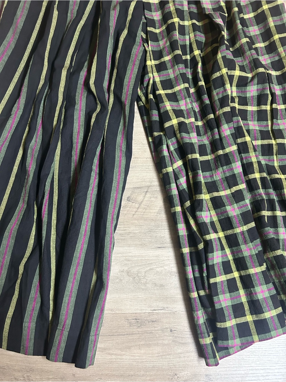 NWT RUJUTA SHETH FRIDA PANTS | STRIKE CHEX X STRIKE STRIPE - Picture 4 of 16